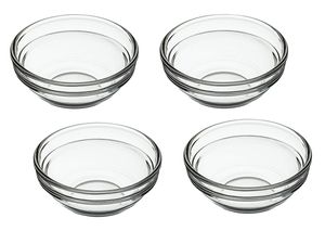 Kitchen Craft Glas-Schälchen, 4 Stück 55 ml, Transparent
