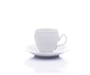 Šálka a podšálka, český porcelán, Bernadotte, 170 ml, Thun 1794