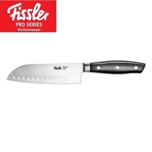 Fissler PROFI Santoku Messer 165mm - Hochwertig, Klinge 16,5cm, Spezialklingen-Edelstahl geschmiedet - scharf, Santokumesser Rostfrei