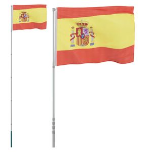 FAHNENKETTE SPANIEN 6 meter mit 20 flaggen 21x14cm - SPANISCHE