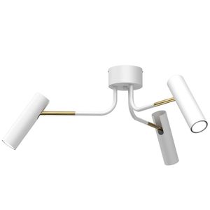 Axion bielo-zlatý minimalistický stropný reflektor 3xGU10 8W Luminex
