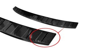 Ladekantenschutz Stoßstangenschutz Carbon Fiber schwarz passend  für  Volvo V90 combi 2016->