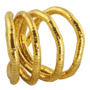 Halskette - biegsame Schlangenkette - uni - goldfarben 02 - 8 mm