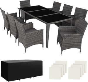 Rattan Sitzgruppe Menorca mit Aluminiumgestell