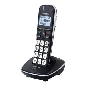 Emporia GD61 Schnurlos DECT Telefon mit großen Tasten Schwarz Neu