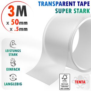 Transparent Tape 3m x 50mm x 0,5mm