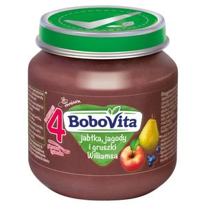 Jabłka Bobovita, borówki i gruszki Williams po 4 miesiącach 125 G