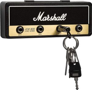 Schlüsselhalter Schlüsselbrett Wandmontage JCM800 Gitarre Schlüsselanhänger Haken Halterung mit 4 Gitarrenstecker Ein Geschenk für Musikliebhaber