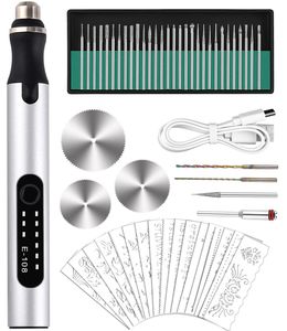Elektrischer Gravierstift, Gravierwerkzeug-Set, Gravierausrüstung, USB-Mini-Gravierstift zum Gravieren von Glas, Holz, Metall, Stein, Nägeln