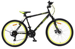 Amigo Next Level - Mountainbike 26 Zoll - MTB für Jungen und Mädchen - mit 21-Gang - Schwarz/Gelb