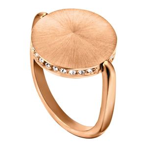 ESPRIT Damen Ring Sunset Sparkle Zirkonia Edelstahl Rosegold, Größe:16 mm