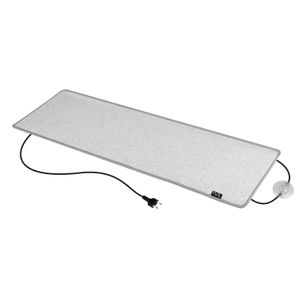 17/5 Heizteppich 35x110cm 100Watt Hellgrau / Light Grey - Fußheizung gegen kalte Füße - Warme Füße im Büro, Home Office