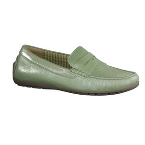 Sioux Carmona-700 Mokassin in Übergrößen Grün68686 große Damenschuhe, Größe:38