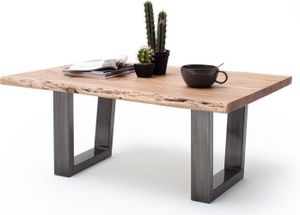 Couchtisch Cartagena | Akazie massiv | U-Gestell | 110X70 | walnuss / antik gewischt