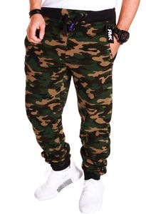 RMK Herren Hose Jogginghose Trainingshose Fitnesshose Sweatpants Uni H.02H.02 Camouflage-Grün XL