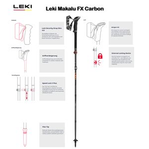 LEKI Makalu FX Carbon schwarz -