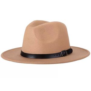 Fedora-Hut, einfarbig, verstellbar, britischer Stil, Jazz-Mütze, Kostümzubehör, Streetwear, Khaki