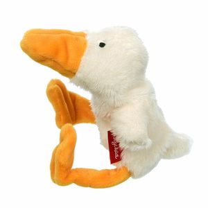 SIGIKID 42594 Mini Ente Cuddly Gadgets Mädchen und Jungen Babyspielzeug empfohlen ab Geburt weiß/gelb