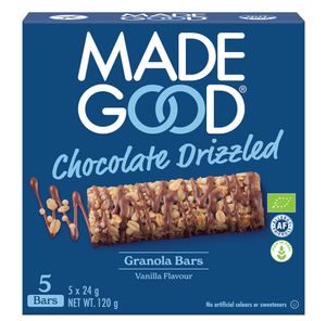MadeGood Chocolate Drizzled Vanilla Granola Bars120g