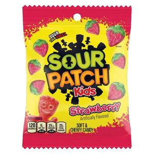 Sour Patch Kids | Strawberry 102g, Fruchtgummi, amerikanische Süßigkeiten, USA