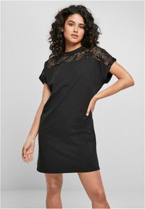 Urban Classics Ladies - Lace Shirt Kleid schwarz - L