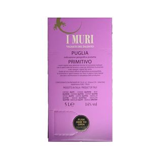 Rotwein Italien Primitivo  I Muri Puglia Bag in Box trocken (2x5L)