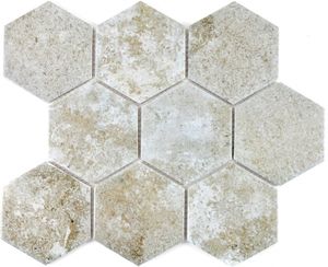 Mosaik Fliese Keramik grau Hexagon Zement Küche Fliese WC Badfliese MOS11F-0202