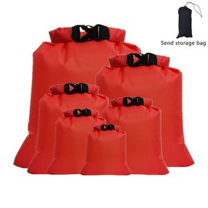 6 Stk Wasserfester Packsack Seesack Packsäcke Wasserdichte Trockentasche Aqua Bag Camping Rot