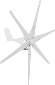 Windturbinengenerator-Kit 400 W 12 V mit 6 Rotorblaettern, Hybrid-Laderegler, beginnend bei 2,0 m/s Windgeschwindigkeit, geeignet fuer Aussenposten, meteorologische Kommunikation, Basisstationen, Autobahnen, Windkraftgenerator