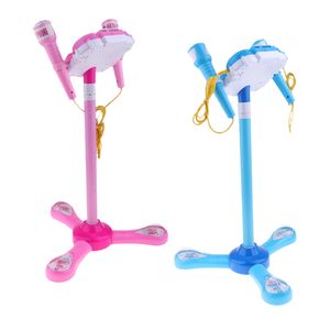 2pcs Kinder Karaoke Mikrofon mit Ständer, Einstellbar Karaoke Machine Toy Mikrofon für Kinder Kleinkinder