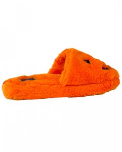 Orange Kreepy Cozy Jack Plüsch Hausschuhe für Halloween Größe: 41-42