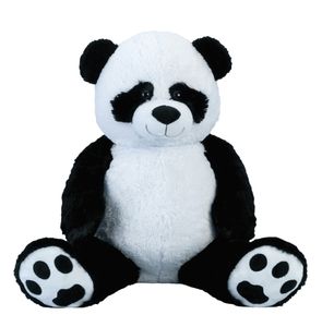 Riesen Pandabär Kuschelbär XXL 100 cm groß Plüschbär Kuscheltier Panda samtig weich - zum liebhaben