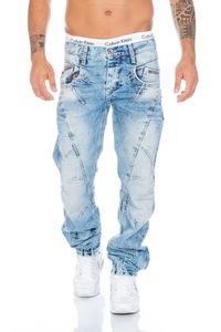 Cipo & Baxx Herren Regular Fit Jeans BJ894A Blau, W36/L34