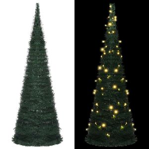 vidaXL Künstlicher Pop-Up-Weihnachtsbaum mit Beleuchtung Grün 180 cm