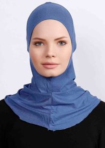 Große Hijab BONE Bonnet Blau Kopfbedeckung Kopftuch Untertuch Tesettür Turban