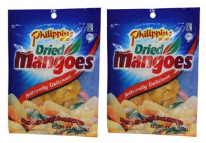 Doppelpack Philippine BRAND getrocknete Mangos (2x 100g) | Mango-Streifen | Dried Mangoes
