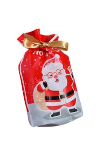 50pcs präsentiert Aufbewahrung Weihnachtsbeutel Party Weihnachtsgeschenkbeutel süße Weihnachtsmann-Süßwaren Taschen,Farbe:Santa Claus rot,Größe: