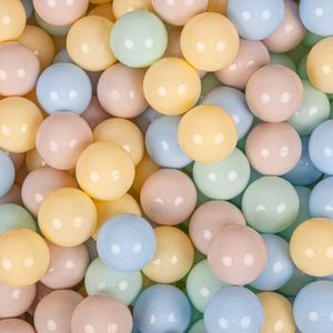 KiddyMoon Mehrfarbige Plastikbälle 100 ∅7cm Bälle Und Spielbälle Für Bällebad Für Babys Und Kinder