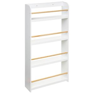 Kinderbücherregal mit 4 Regalböden - weiß H. 118 cm - Atmosphera créateur d'intérieur