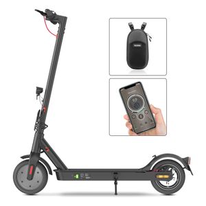 E Scooter mit Straßenzulassung, ABE Elektroroller Belastung bis 120kg, 30 km Reichweite, LED, 20km/h, 350W Motor, 8,5 Zoll Wabenreifen,Duales Bremssys