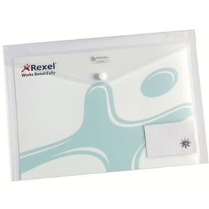 Rexel ICE Dokumententasche A4 quer klar mit Visitenkartenfach, A4, Transparent, 1 mm, 335 mm, 235 mm, 5 Stück(e)