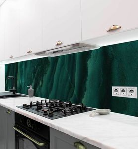 Küchenrückwand selbstklebend Marmor mit Wellen Spritzschutz Folie - 220 x 60cm