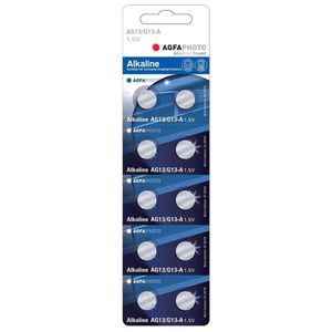 AgfaPhoto AG13 Knopfzelle LR 44 Alkali-Mangan 1.5 V 10 St.