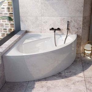 Eck-Badewanne BRISA ohne Ab- und Überlaufventil 140x140 ohne Verkleidung