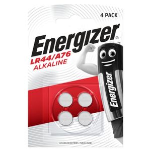 Energizer Knopfzelle LR 44 Alkaline, 1,5 V, 4er Pack
