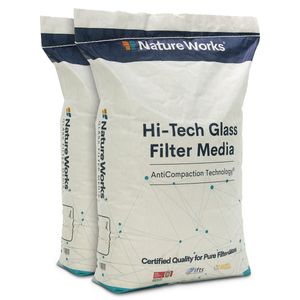 Nature Works Hi-Tech Filterglas (40 kg) für Filteranlagen, von 100% reinem Flachglas, umweltschonend
