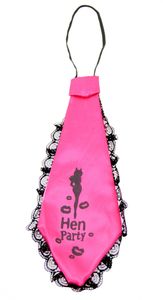'Hen Party' pink  Krawatte für Damen