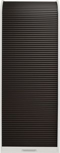 Mäusbacher Jalousieschrank Rolladenschrank Holzwerkstoff/Kunststoff Weiß matt lack/Graphit