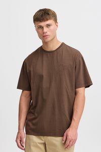 Solid SDMARKELL Herren T-Shirt Kurzarm Shirt Basic 100% Baumwolle Stickerei oversize