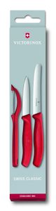 Victorinox swiss classic Schälmesser-Set 3 tlg. rot